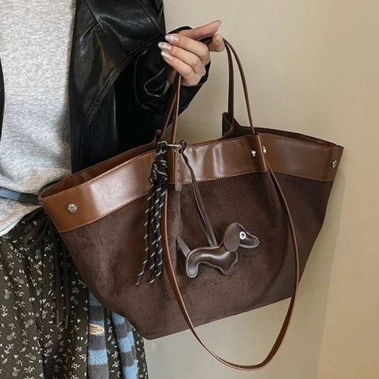 Women's Soft Suede Leather Shoulder Bag | Luxury Casual Style