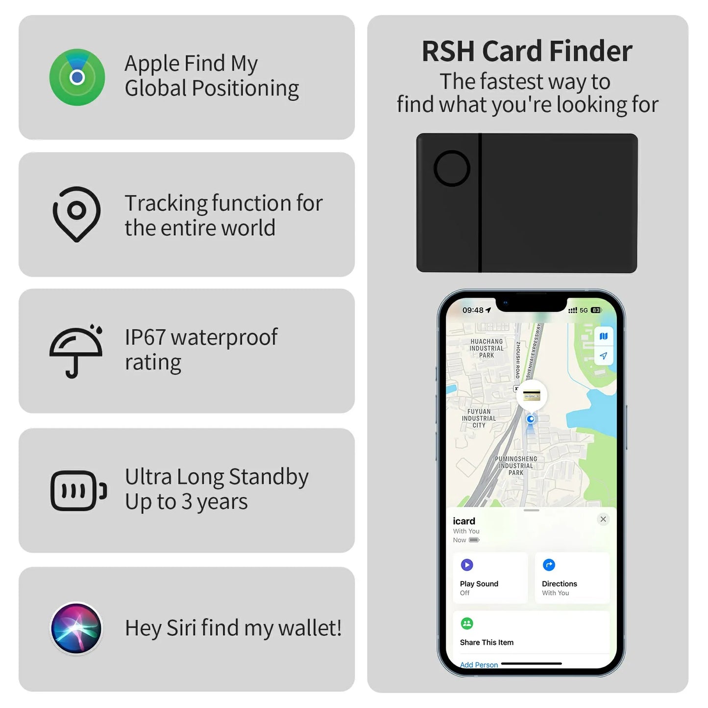 Wireless Charging Bluetooth Tracker | Smart Locator for Wallets