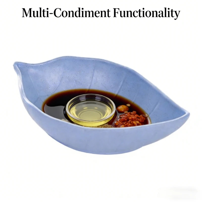 4pcs Leaf Shape Sauce Dishes | Multi-functional Condiment Plates