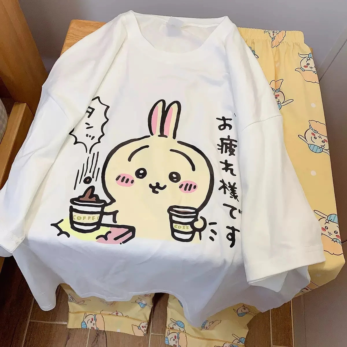 Cute Cartoon Pattern Summer Pajamas for Relaxed Comfort