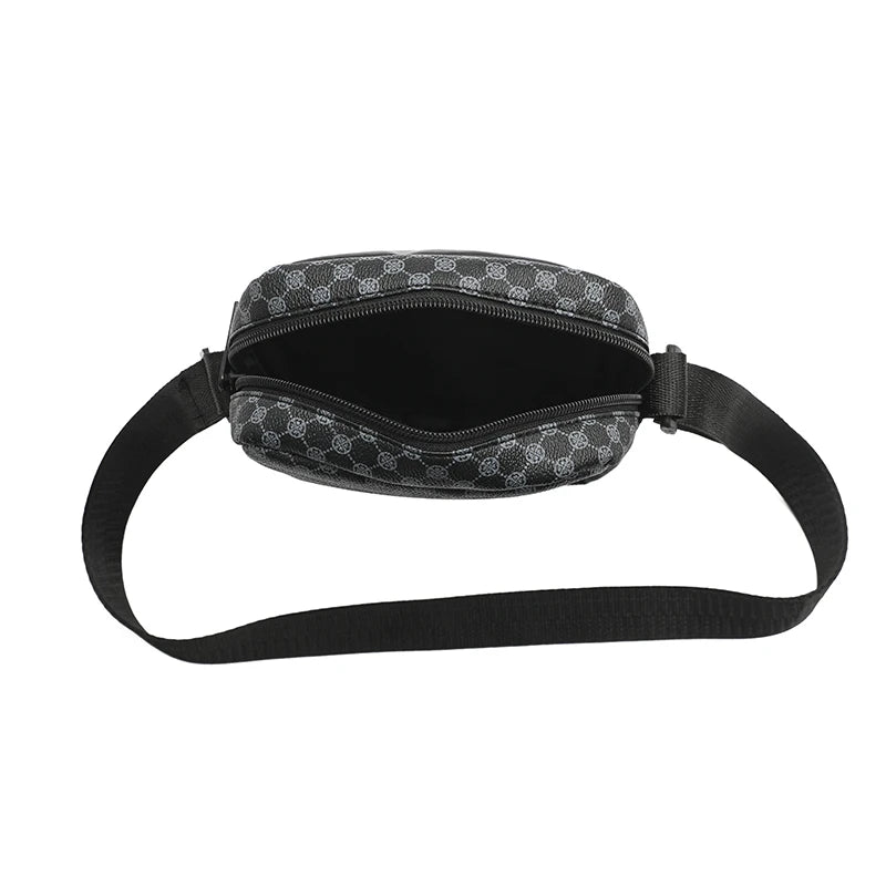 Unisex Retro Casual Check-Print Crossbody Bag | All-Season Carry