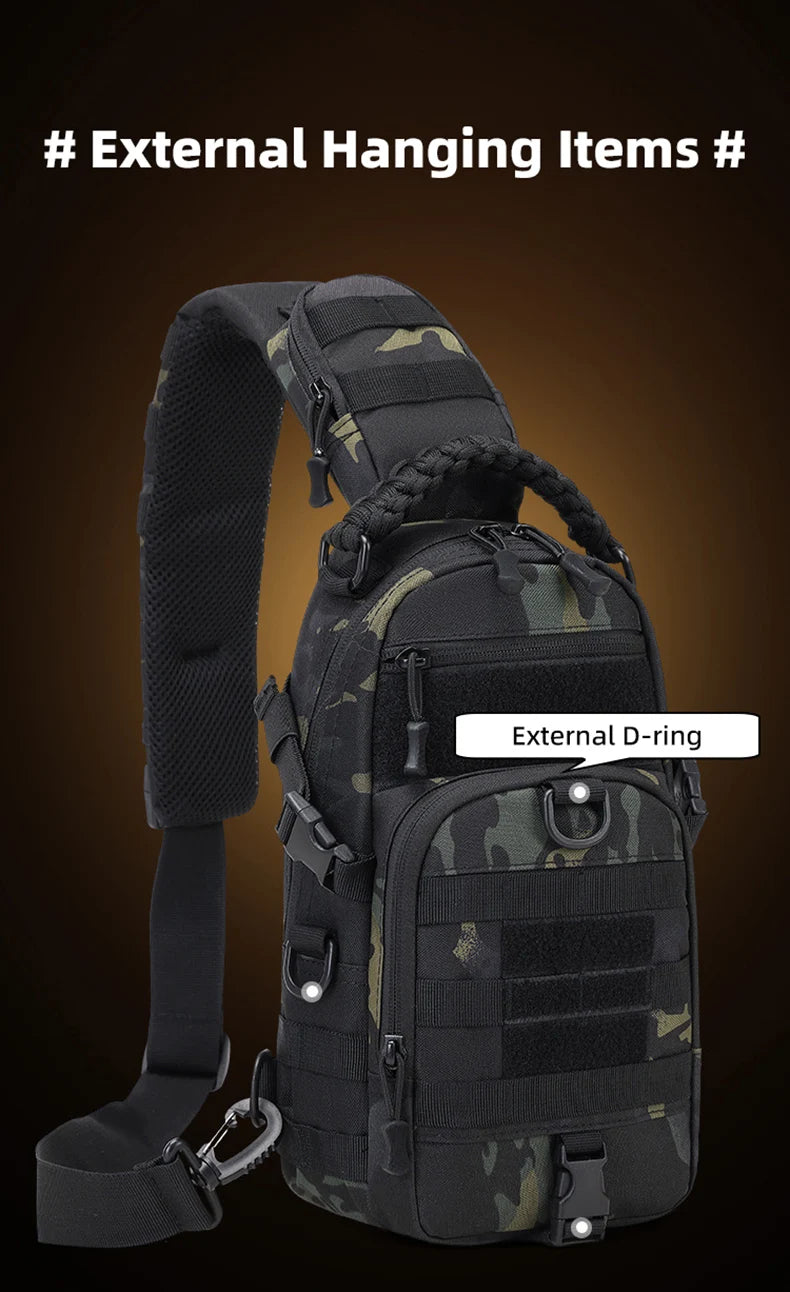 Tactical Men's Camping Chest Bag | Versatile Outdoors Sling Backpack