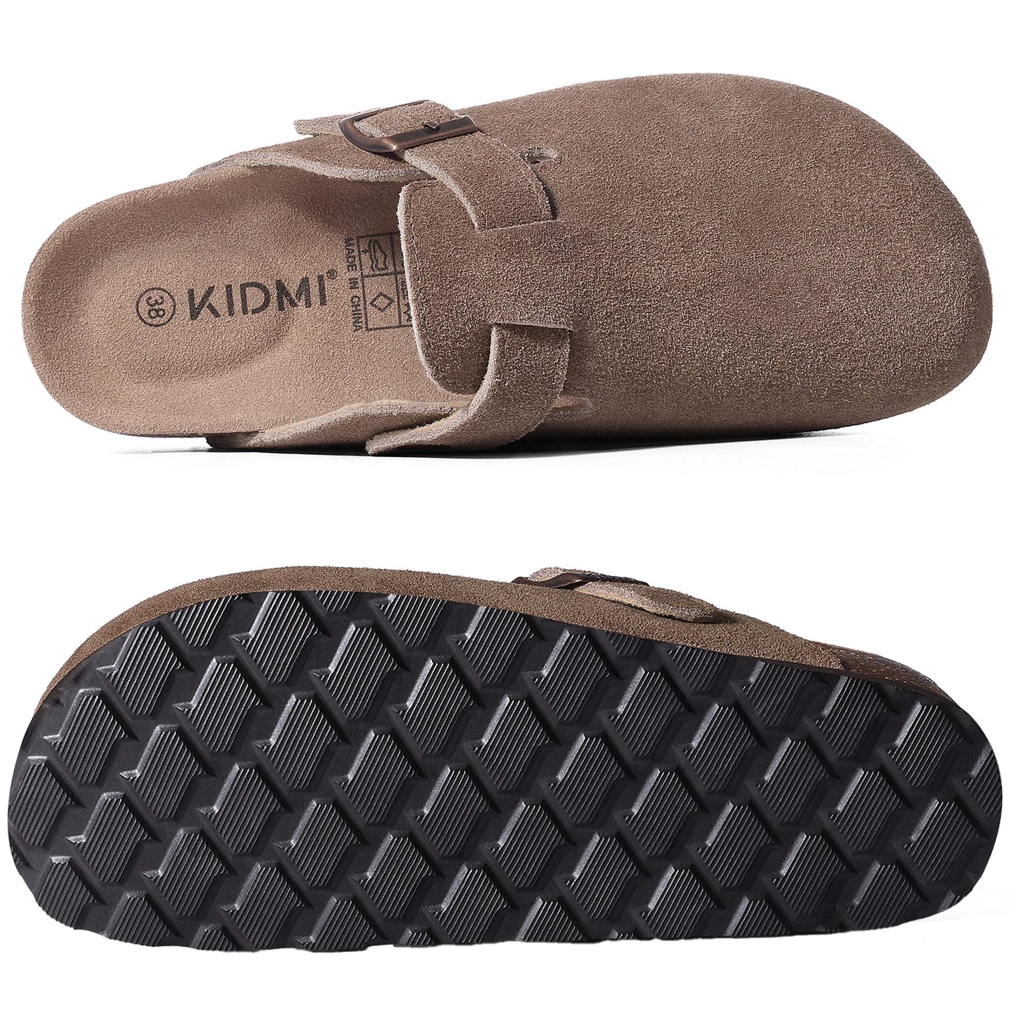 Comfortable Suede Clogs with Arch Support for All-Day Wear