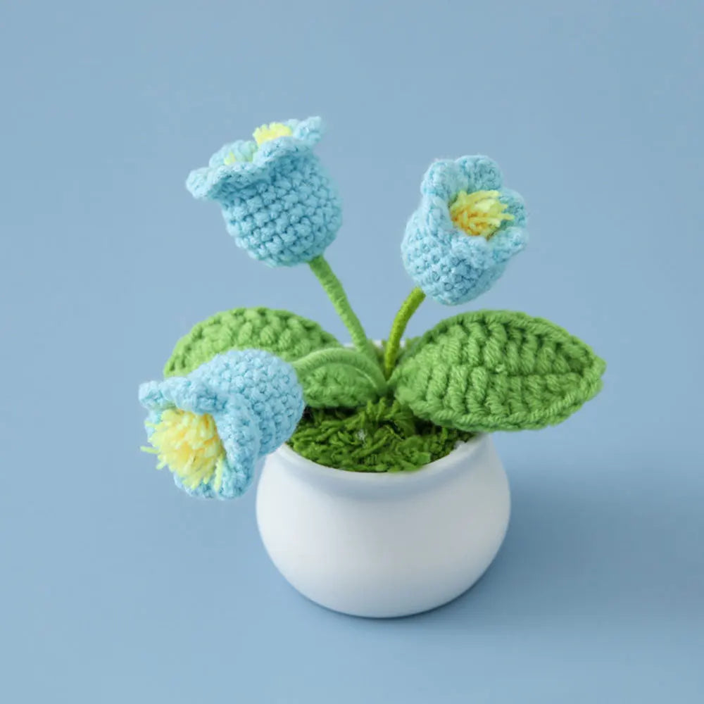 Flores de ganchillo de girasol y tulipán tejidas a mano | Encantadora decoración para el hogar