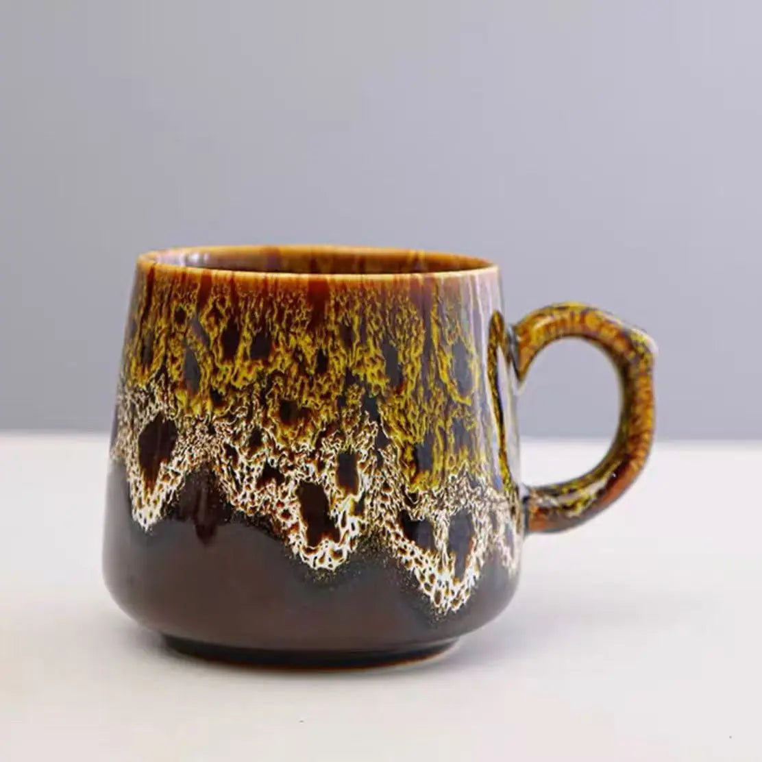 Large Capacity Retro Ceramic Mug | Hand Warmer Coffee Cup