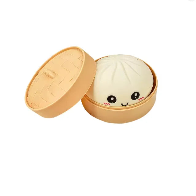 Dumpling Squishy Stress Ball | Soft Silicone Anti-Stress Toy
