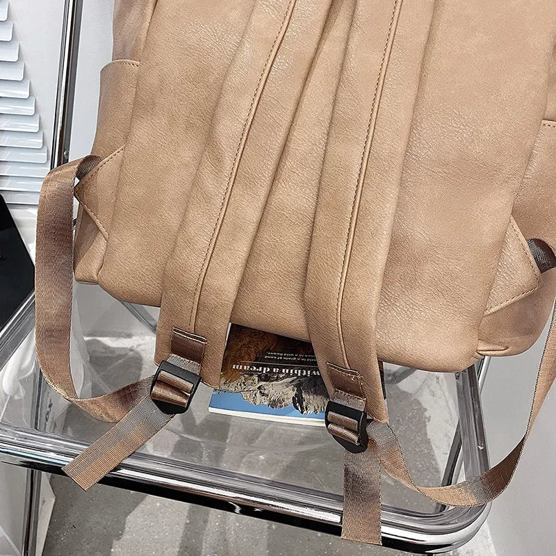 Stylish PU Leather Women's Backpack | Spacious Travel Companion