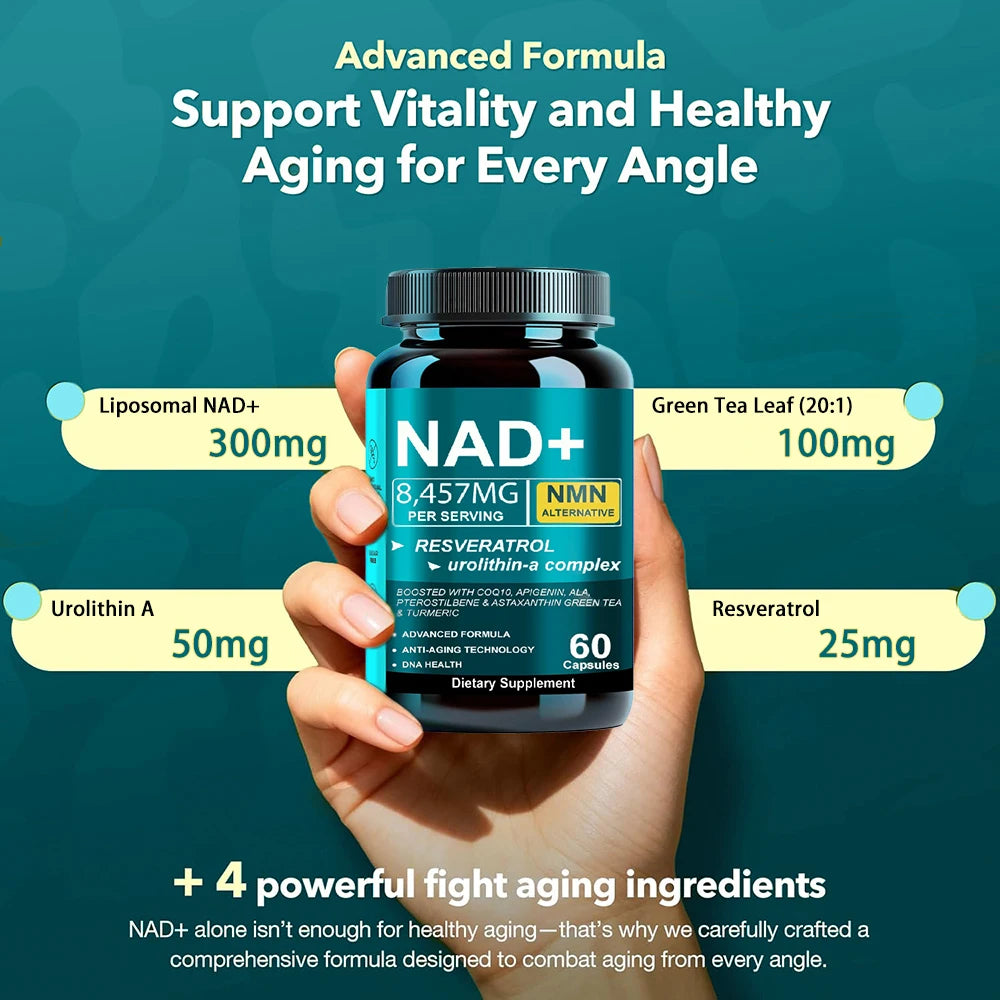 Liposomal NAD+ Supplement for Energy, Focus & Anti-Aging Support