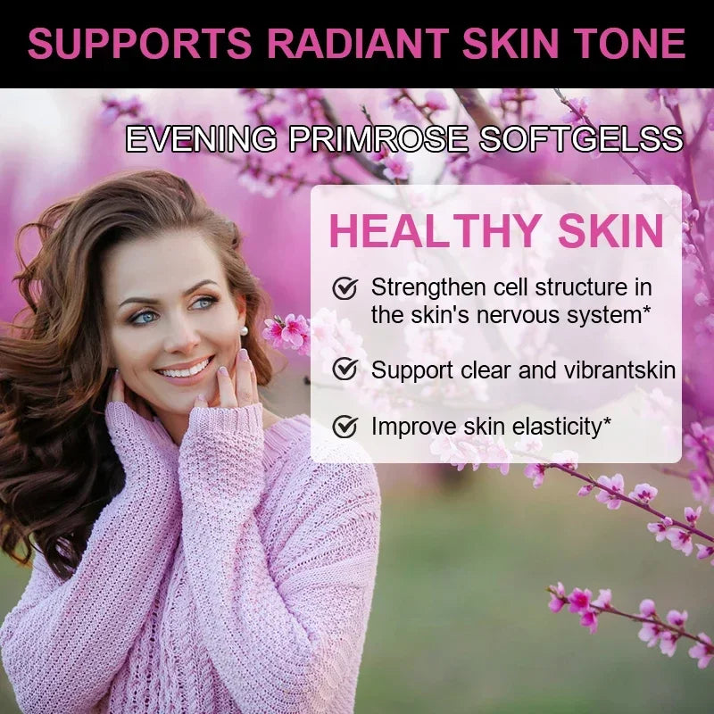 Evening Primrose Oil 1300mg | Balance Hormones & Enhance Skin Health