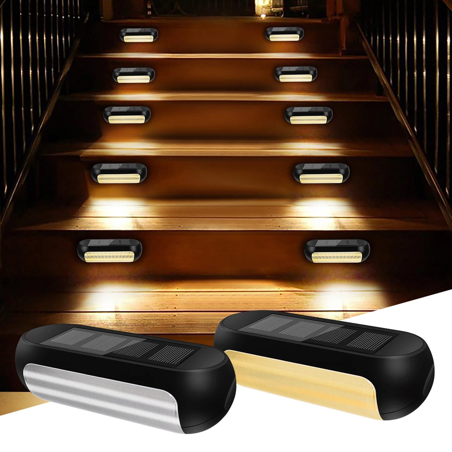 Waterproof Solar Deck Lights | LED Step Lights for Outdoor Use