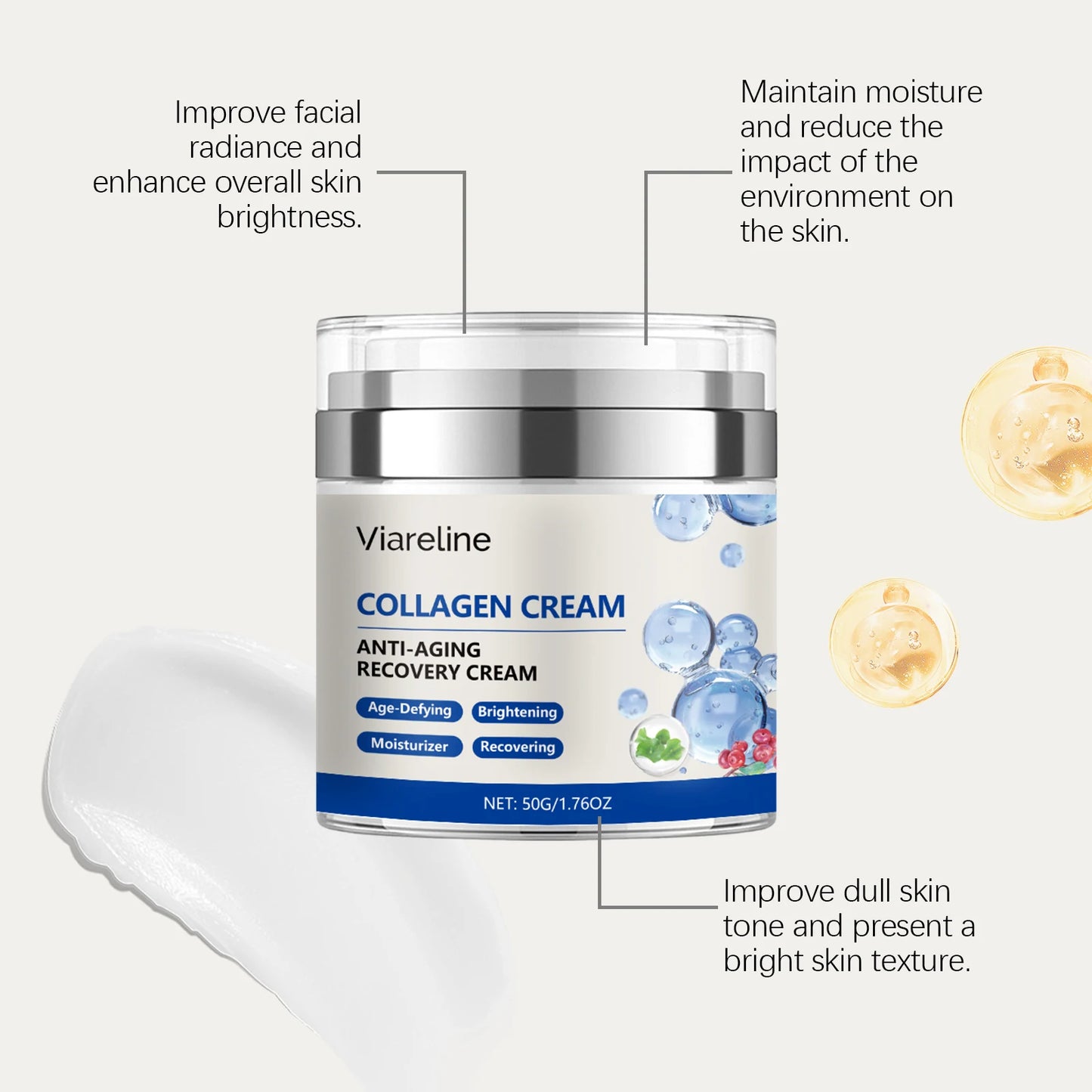 Deep Hydration Collagen Repair Cream | Nourishing & Elasticity Boost