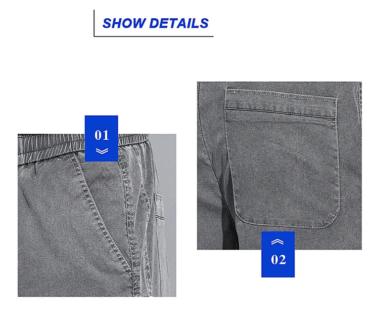 Men's Soft Lyocell Casual Jeans | Thin Loose Straight Pants