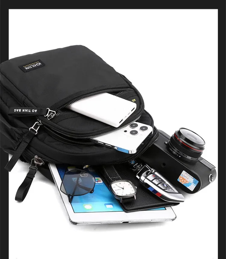 Casual Men's Multi-Functional Shoulder Bag | Perfect Travel Companion
