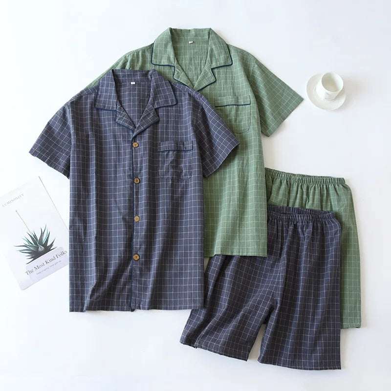 High Quality Men's Cotton Pajama Set | Comfortable Loungewear