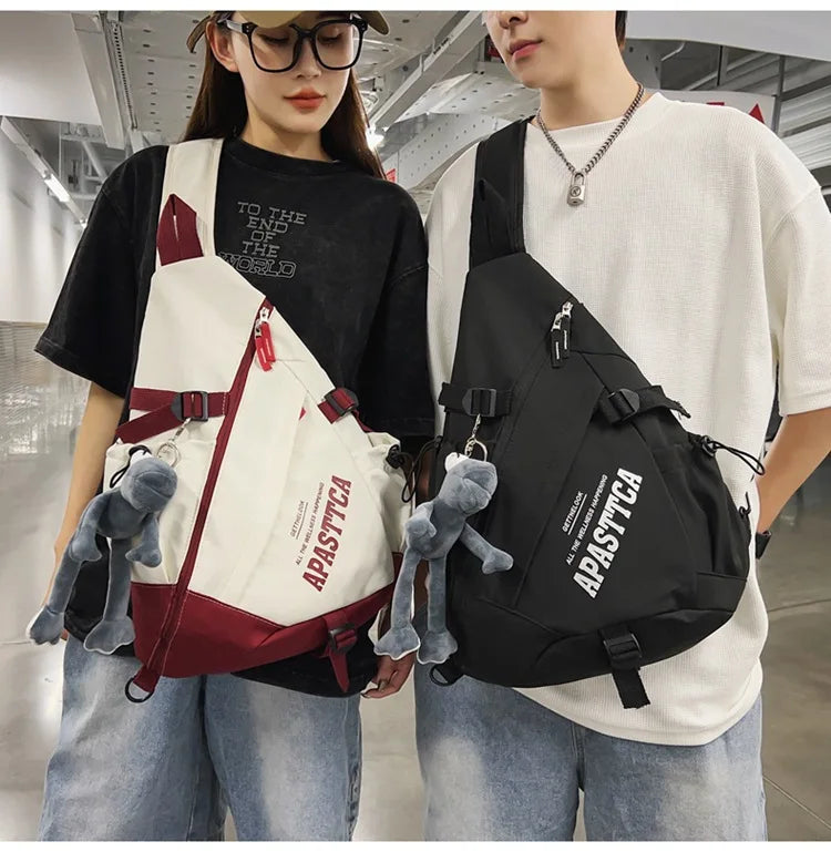 Outdoor Motorcycle Sport Travel Crossbody Bag Tactical Multifunction Waterproof Single Shoulder Backpack Unisex Casual Chest Bag