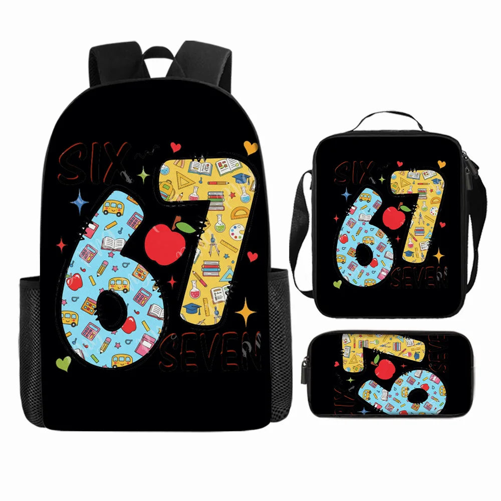 Cute Anime-Inspired Backpack & Lunch Bag Set for Students