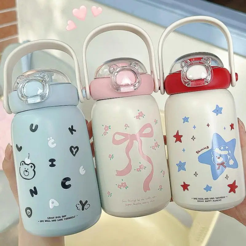 Cute Portable Stainless Steel Thermos Cup for Kids | Durable Drinkware