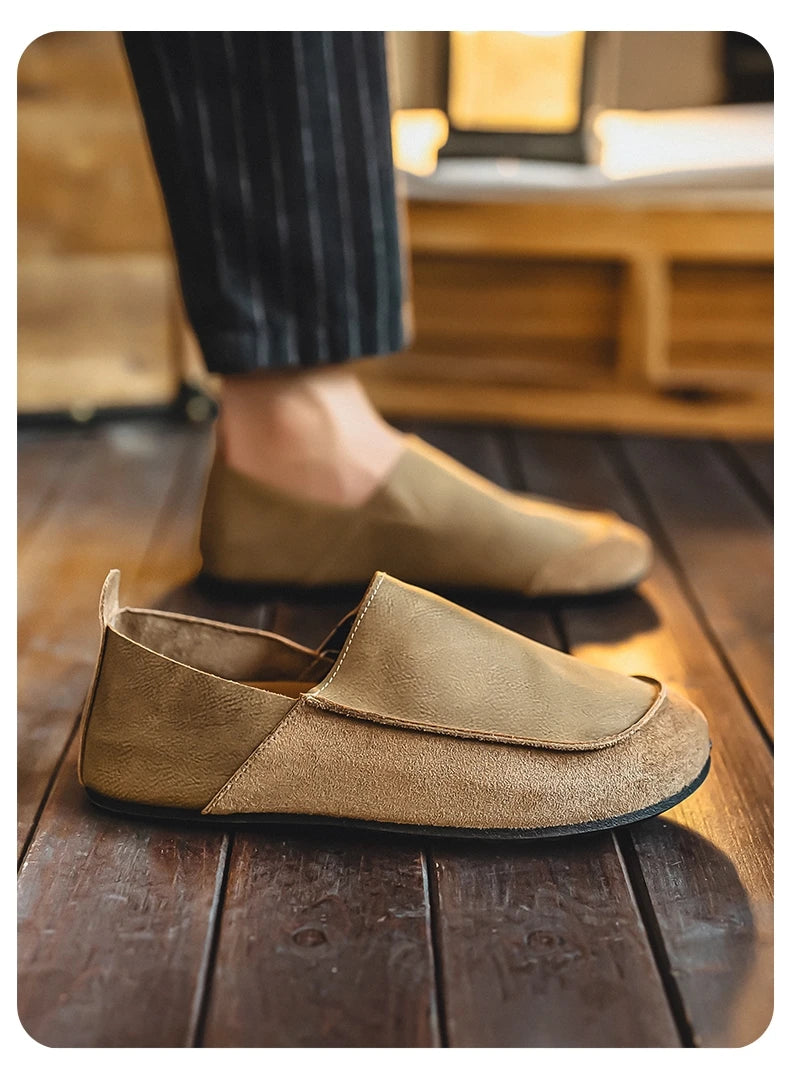 Men's Casual Walking Loafers | Soft Leather Comfort Shoes