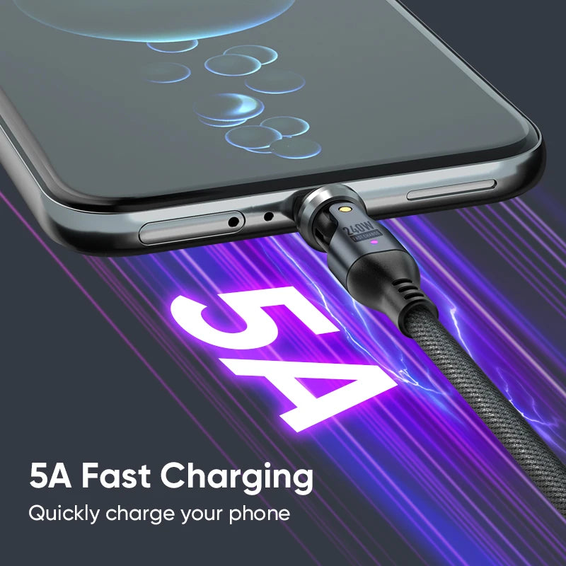 Rotating USB C to USB C Cable | Fast Charging Type C Cord
