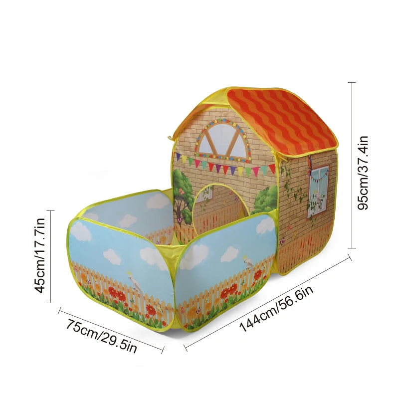 Children's Garden Villa Play Tent | Fun Outdoor Playhouse for Kids