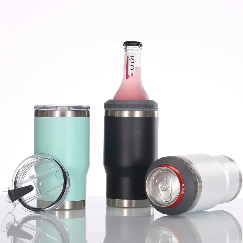 4 in 1 Travel Mug & Can Cooler | Insulated Summer Beverage Holder