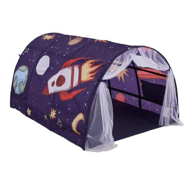 Portable Children's Star Rocket Bed Tent | Fun Mosquito Canopy