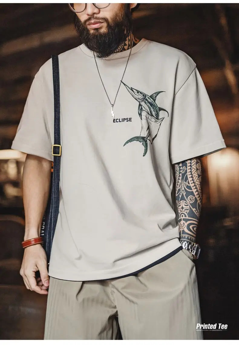 Men's Casual Printed Short Sleeve T-Shirt | Summer Comfort Tee