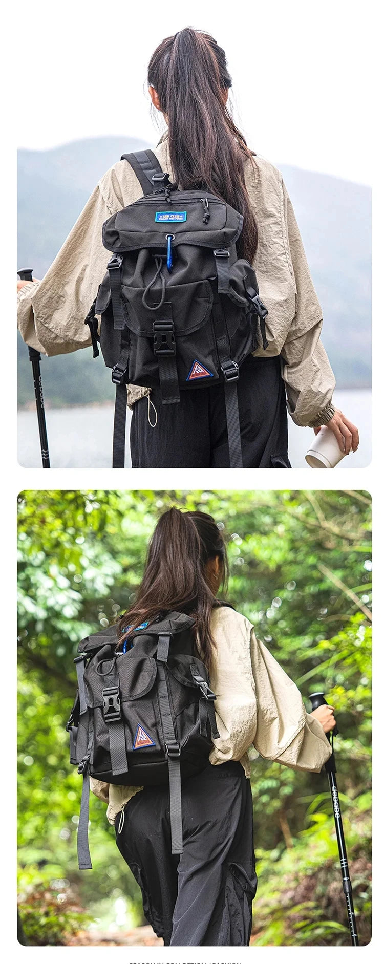 Fashion Travel Backpack for Adventurers | Multifunctional Hiking Bag