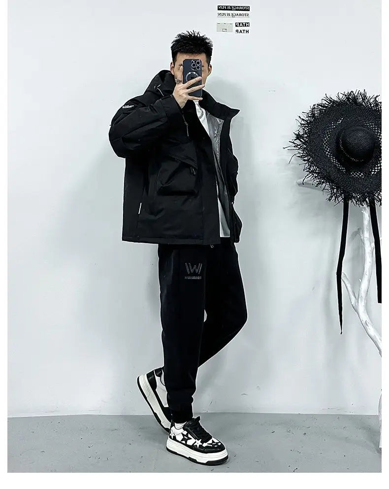 Men's Casual Hooded Parka | Warm Multi-Pocket Winter Jacket