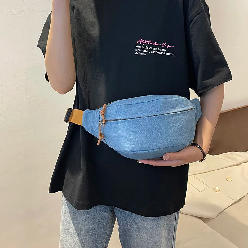 Casual Corduroy Belt Bags for Women | Stylish Fanny Pack