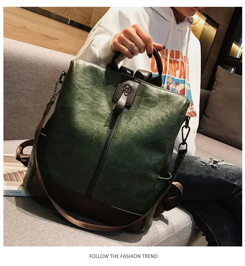 Women's Fashion Leather Backpack | Stylish Travel Bag for All Occasions