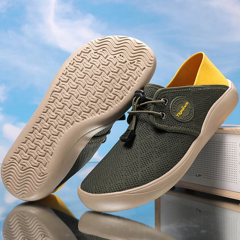 New Breathable Mesh Men Barefoot Wide-toed Shoes barefoot casual shoes and Anti slip and wear-resistant outdoors fitness sneaker