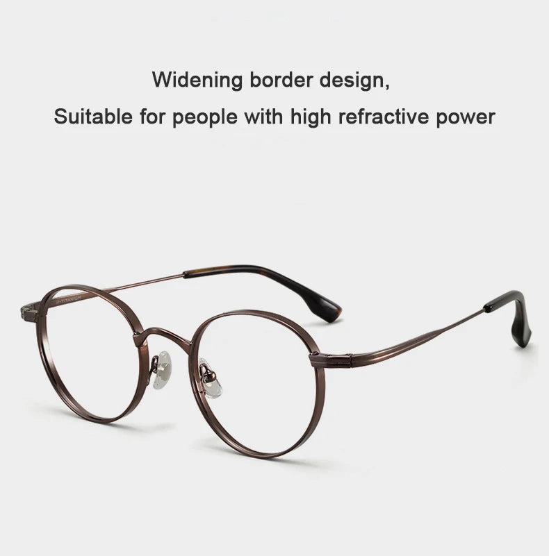 Stylish Adjustable Titanium Eyeglasses | Unisex Vintage Frames