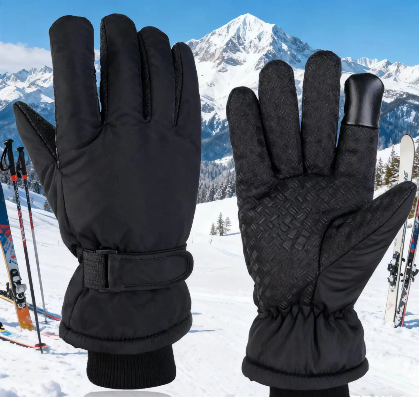 Winter Sports Touchscreen Ski Gloves | Warm & Windproof Protection