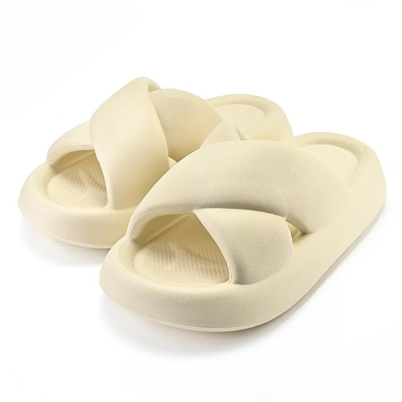 Cozy Thick Sole Slippers for Women | Soft Cloud Beach Sandals