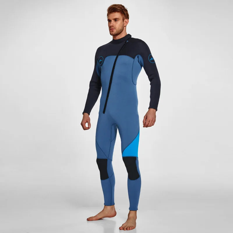 3mm Neoprene Full Sleeve Wetsuit for Men | Perfect for Water Sports