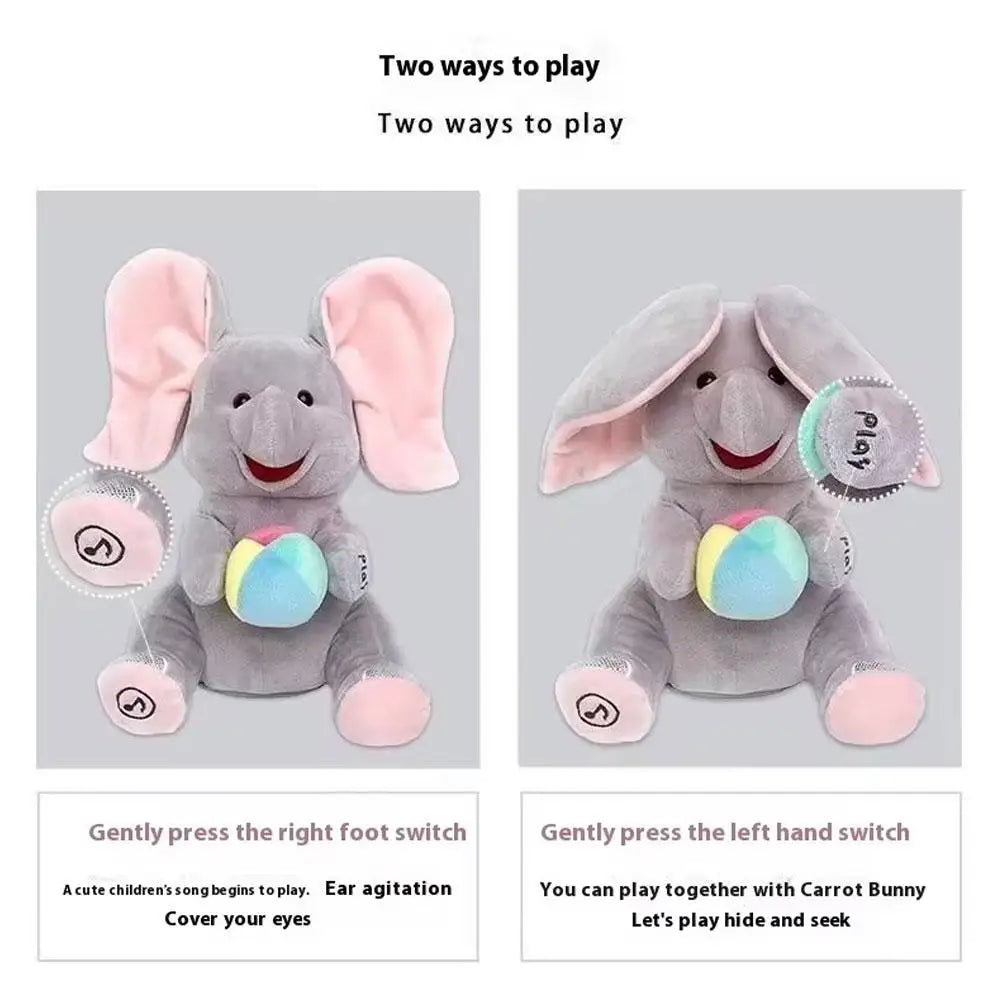 Interactive Elephant Plush Toy | Musical Baby Soothing Companion