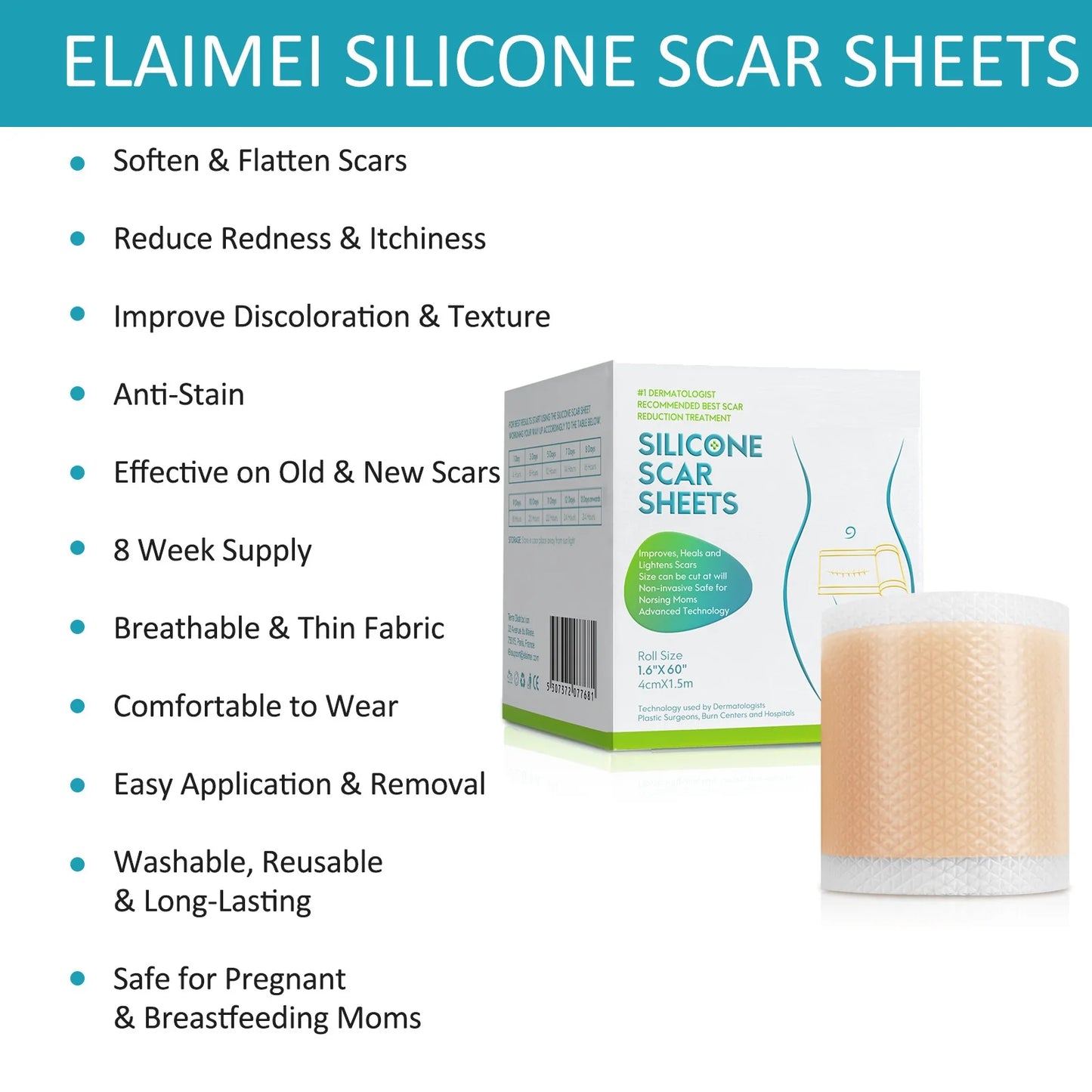 Silicone Scar Removal Strips | Effective Acne & Keloid Treatment
