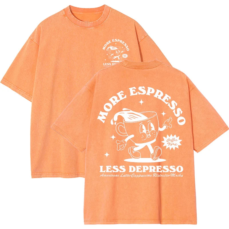 More Espresso Less Depresso Women's Breathable Tee Shirt