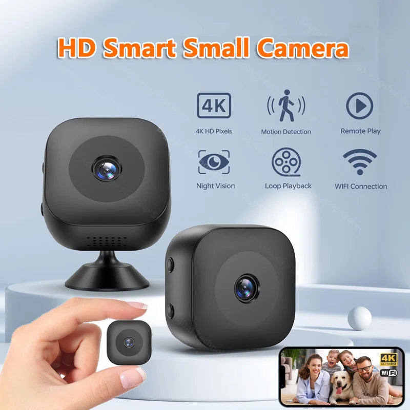 Smart 4K Mini Camera | Full Color Night Vision & Motion Detection