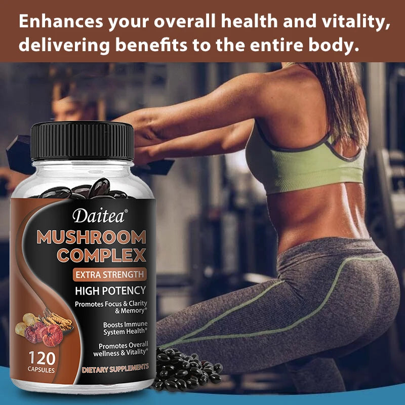 Brain Boosting Mushroom Capsules | Memory & Focus Supplement