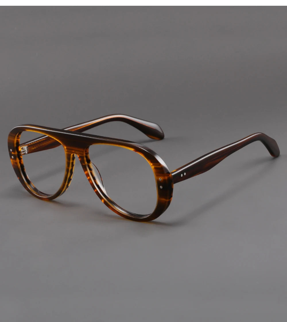 Trendy Acetate Pilot Optical Frames for Stylish Vision