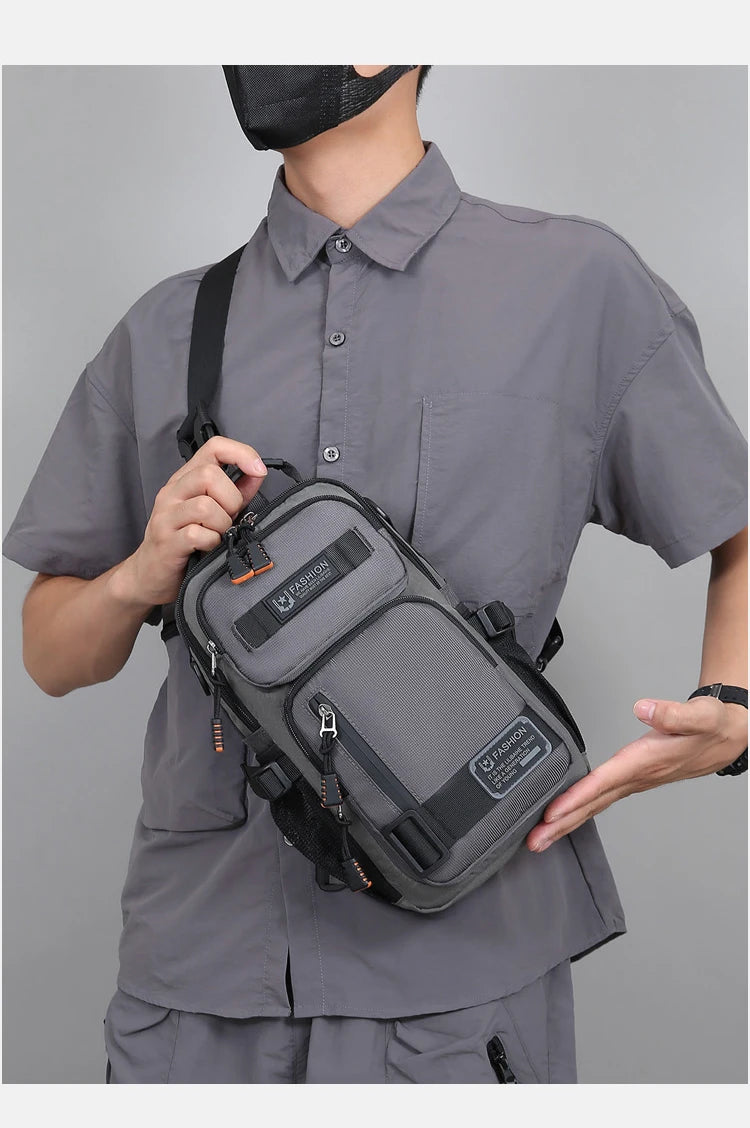 Men's Fashion Oxford Waist Pack | Versatile Casual Chest Bag