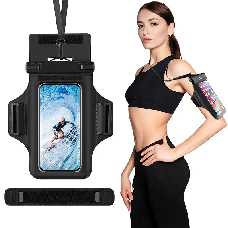 Waterproof Phone Pouch with Armband | Perfect for Swimming & Diving