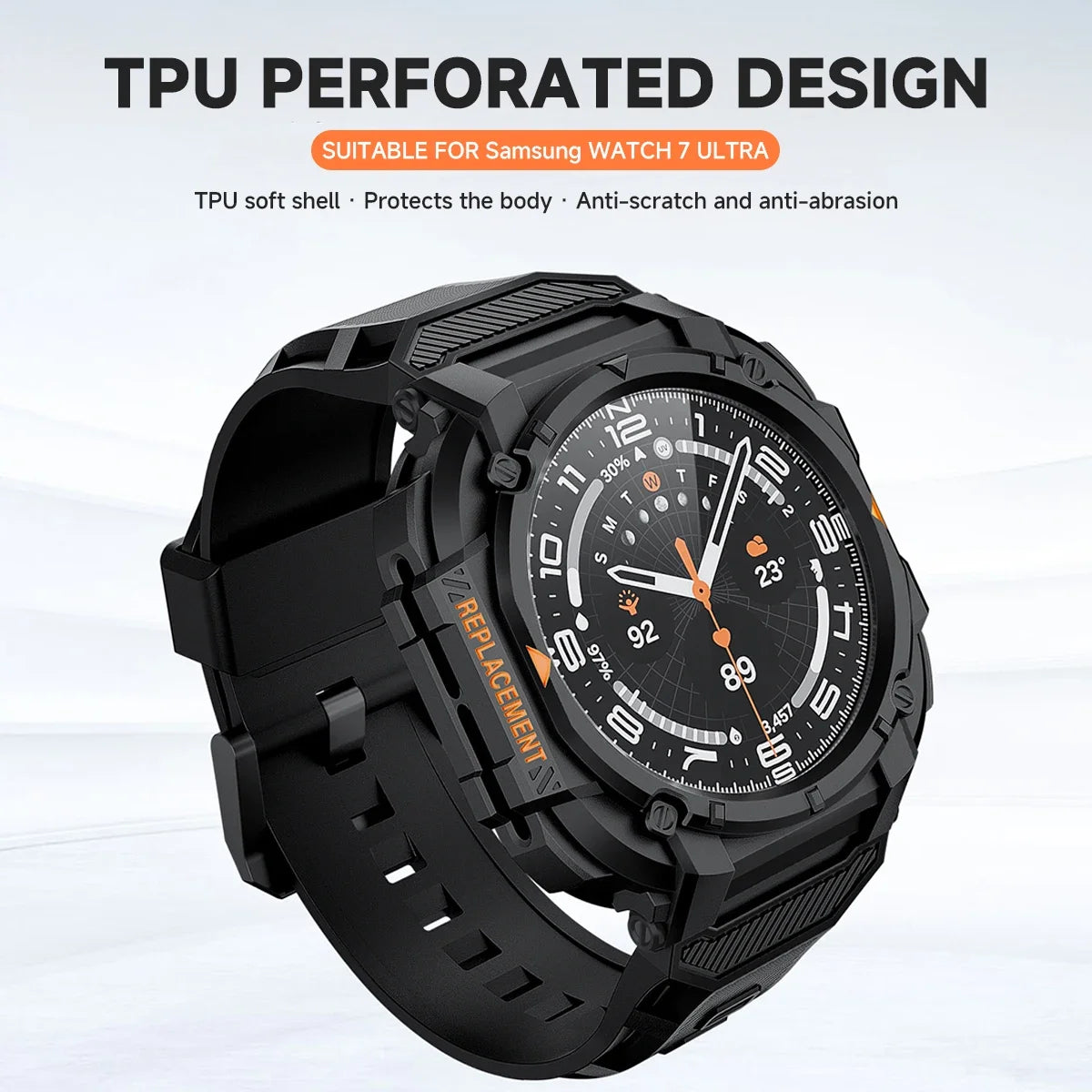 All-in-One Silicone Strap & Case for Galaxy Watch 7 Ultra