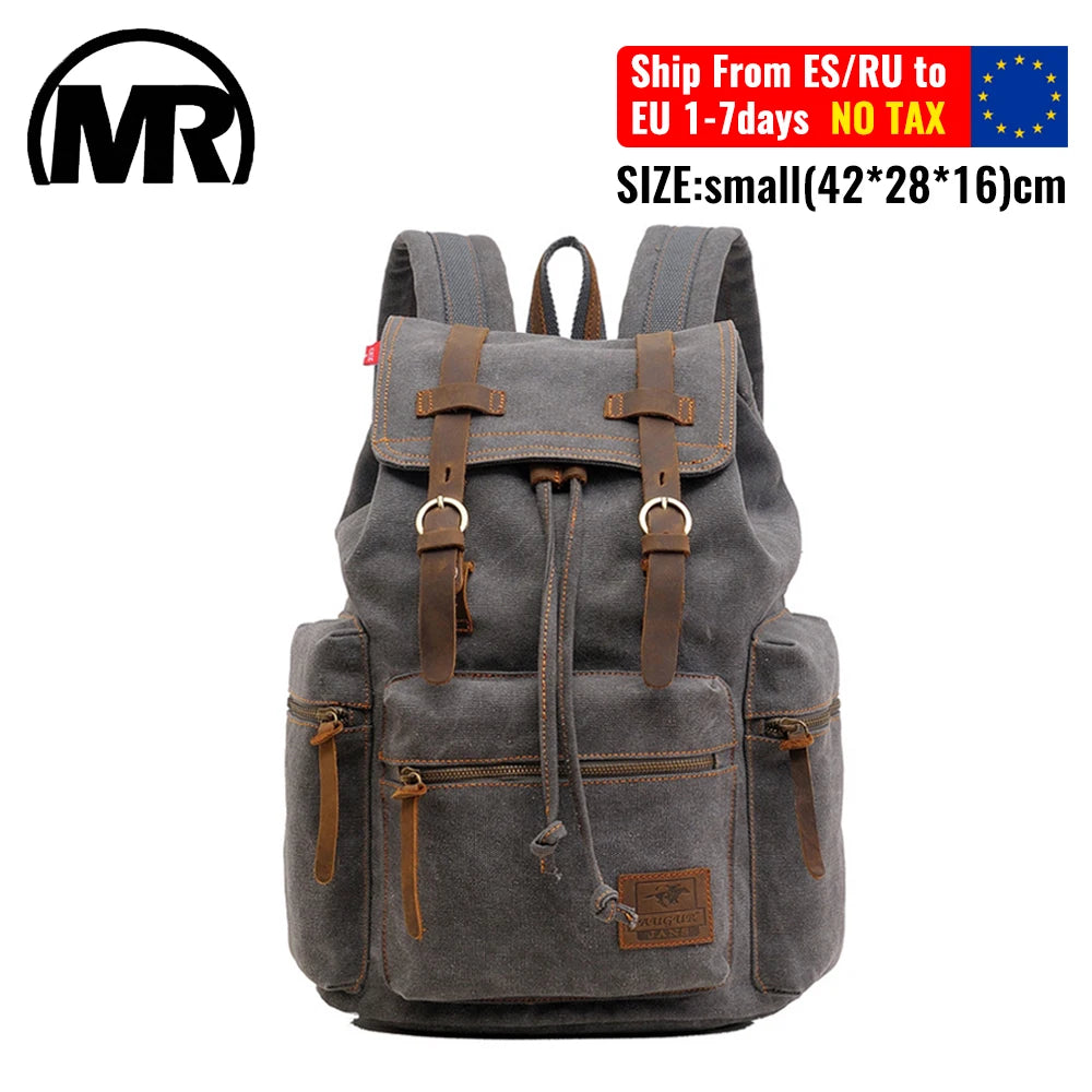 Vintage Canvas Men's Backpack | Stylish 14 Inch Laptop Bag