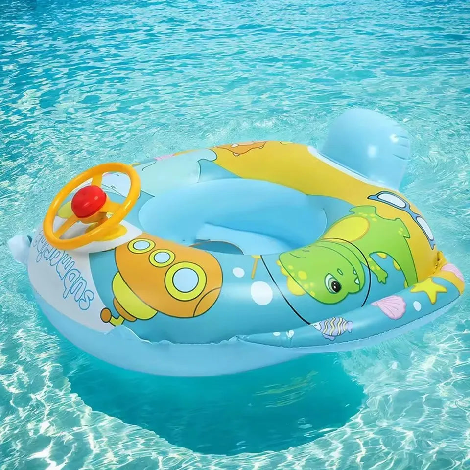 Inflatable Cartoon Baby Swimming Ring | Fun Water Play Toy