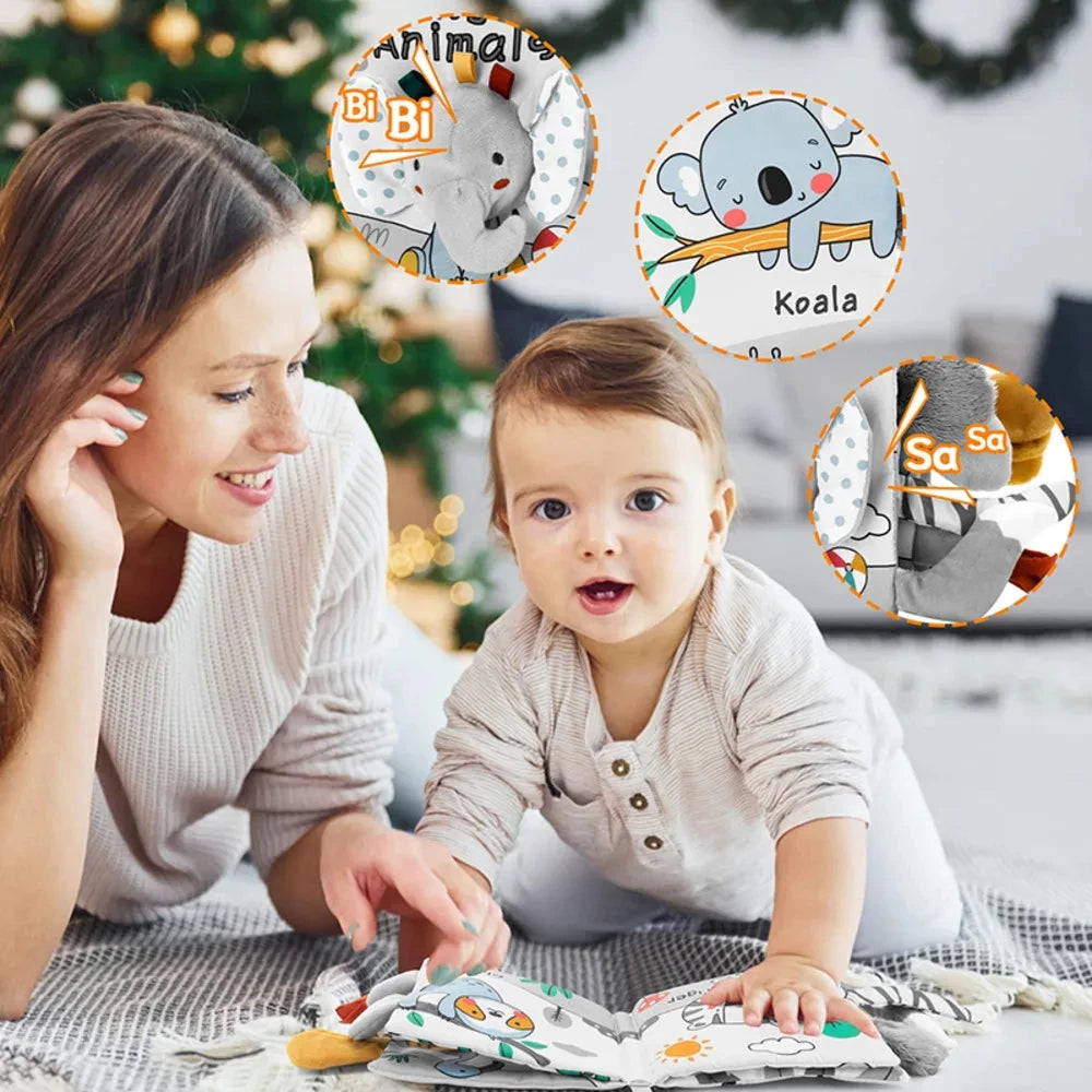 Soft Baby Cloth Animal Book | Engaging Sensory Learning Toy