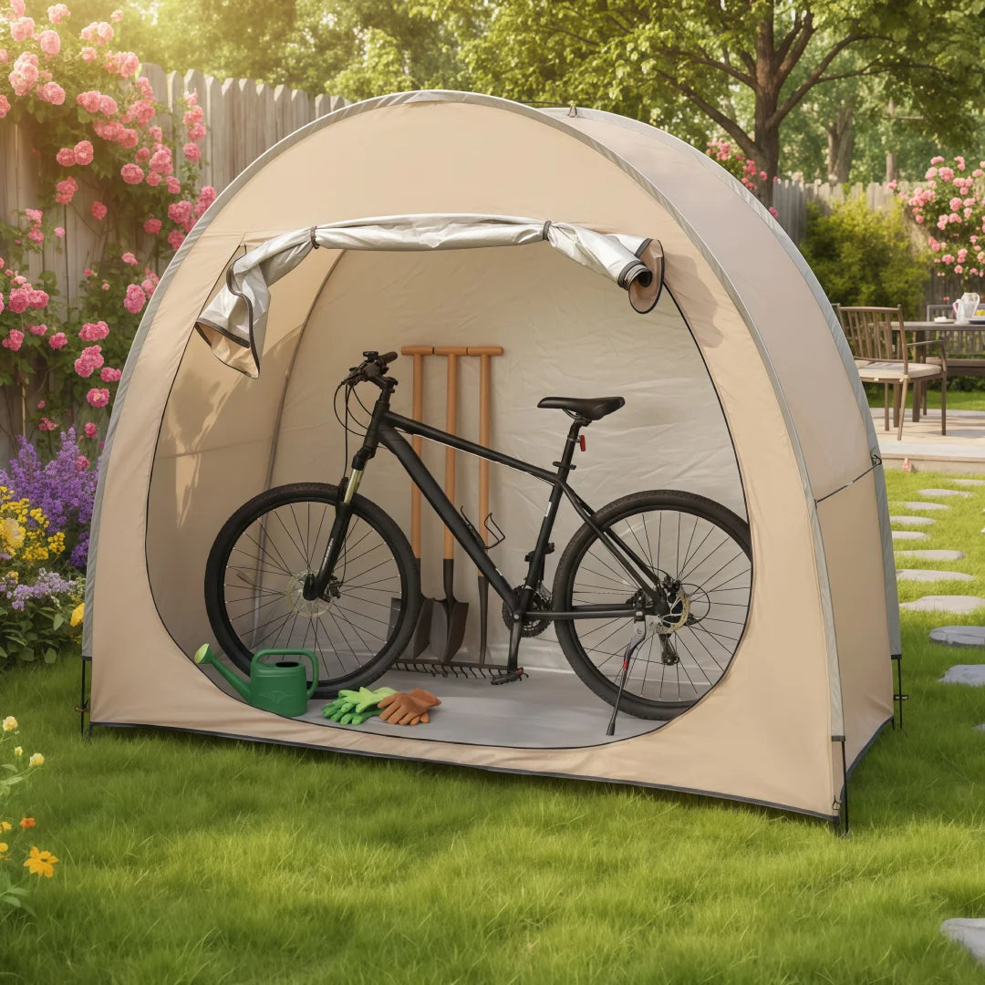 Portable Thickened Oxford Cloth Bike Shelter Tent for Outdoor Travel