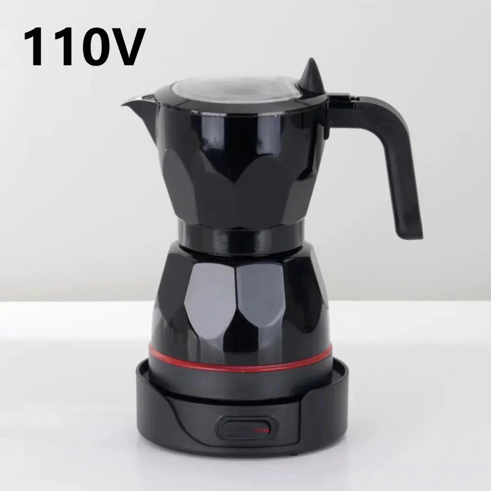 Transparent Electric Moka Pot | 150ml Portable Coffee Maker